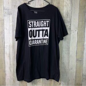 True Craft Lived In Tee Size 2XL Short Sleeve “Straight Outta Quarantine” Tshirt